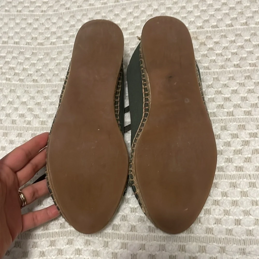 Theory Canvas and Leather Espadrilles